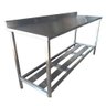 Mesa Aço Inox Profissional 160x60x90cm com Espelho Loja da Cozinha - 2