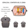 Mala Bolsa Mochila Mãe Maternidade e Organização Bebê Cinza - 2