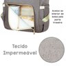 Mala Bolsa Mochila Mãe Maternidade e Organização Bebê Cinza - 5