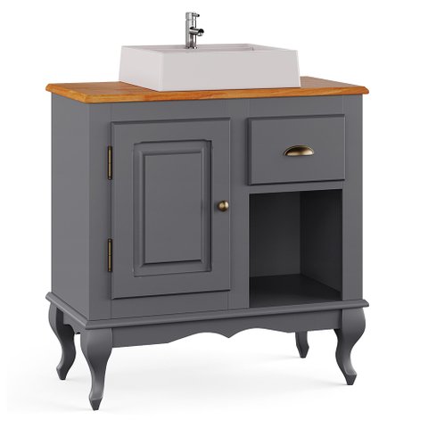 Balcão Lavabo 0,80m com Cuba - 3064
