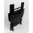 Ver imagem 5 de Mesa de Canto Dobrável Plástico Resistente Jsn Desenho do Tecido Das Cadeiras:liso;cor:preta