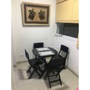 Ver imagem 2 de Mesa de Canto Dobrável Plástico Resistente Jsn Desenho do Tecido Das Cadeiras:liso;cor:preta