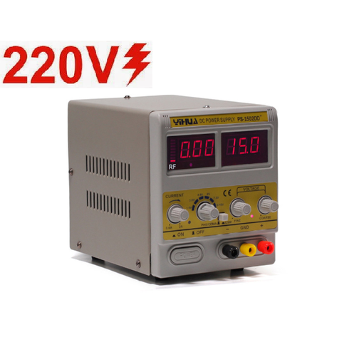 Fonte De Alimentação Digital 1502dd+ Yihua - Voltagem: 220v