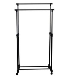 Arara Dupla de Roupa em Aco Inox - 6