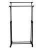 Arara Dupla de Roupa em Aco Inox - 6