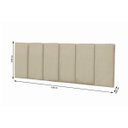 Ver imagem 3 de Cabeceira Para Cama Queen Estofada 1.58m Capri Areia - ViaNossa