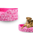 Ver imagem 4 de Cama Oval Caminha De Pet Pequeno Porte Impermeavel Facil Lavar Rosa Estampas