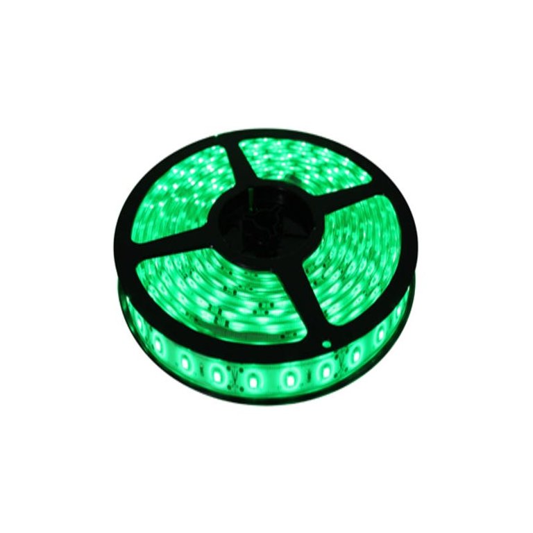 Fita Led Verde 5 Metros Dupla Face 3528 12v