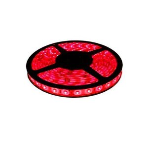 Fita Led Vermelha 5 Metros Dupla Face 3528 12v