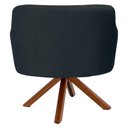 Ver imagem 4 de Kit 2 Poltronas Giratórias Base Madeira C-465 Chumbo