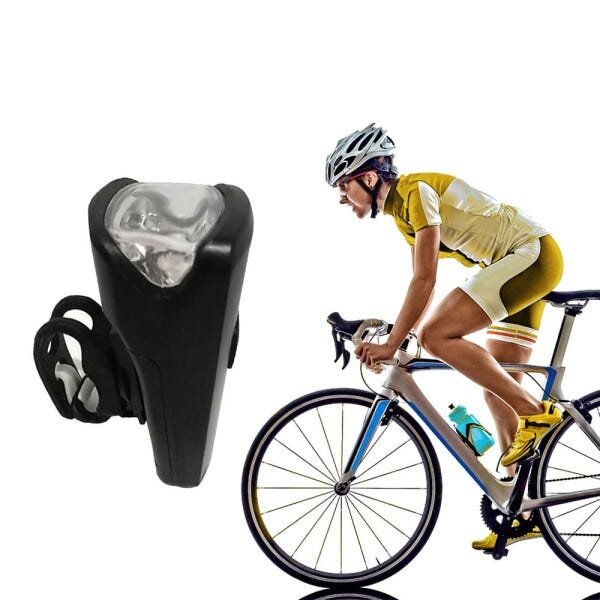 Lanterna Cabeça Segurança Ciclista Bike Pedal Noturno Preta - 3