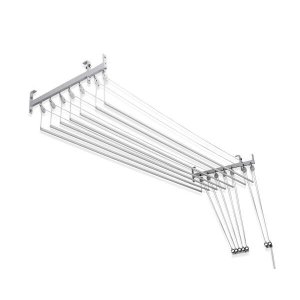 Varal de Parede e Teto Prático - 7 Varetas Individuais de 1,50 metros