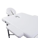 Ver imagem 2 de Maca Portátil Dobrável Pelegrin PEL-3322 em Couro PU Branca