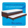 Bicama Solteirão Serenelife - Suede Marrom - 6