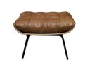 Ver imagem 6 de Poltrona com Puff de Couro Costela - Soft Brown - Mempra