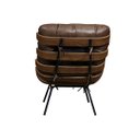 Ver imagem 2 de Poltrona de Couro Costela - Marrom Bicolor - Mempra