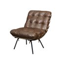 Ver imagem 1 de Poltrona de Couro Costela - Marrom Bicolor - Mempra