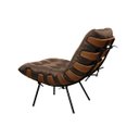 Ver imagem 2 de Poltrona de Couro Costela - Marrom - Mempra