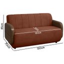 Ver imagem 6 de Sofá Orgânico Curvo Malbec 2 Lugares 130cm Bouclê Facto - Sofa Store:bouclê Terracota