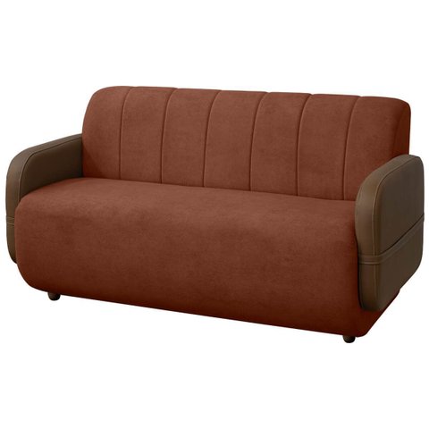 Sofá Orgânico Curvo Malbec 2 Lugares 130cm Bouclê Facto - Sofa Store:bouclê Terracota