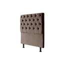 Ver imagem 1 de Cabeceira de Cama Box Solteiro 88 Cm Versalite Suede Veludo Marrom