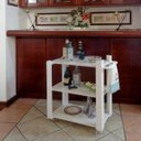 Ver imagem 3 de Carrinho Bar Adega Mesa Auxiliar de Apoio Churrasqueira Cozinha Sala Multiuso Branco