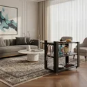 Ver imagem 1 de Carrinho Bar Adega Mesa Auxiliar de Apoio Churrasqueira Cozinha Sala Multiuso Preto