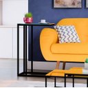 Ver imagem 4 de Mesa Lateral Encaixe Apoio Preto com Tampo de Vidro