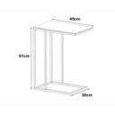 Ver imagem 3 de Mesa Lateral Encaixe Apoio Preto com Tampo de Vidro