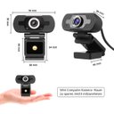 Ver imagem 3 de Full HD 1080P Webcam USB Mini Câmera de Computador Built-In