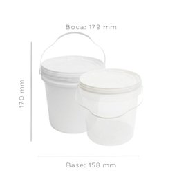 Balde Rio Grande do Norte Transparente 3.2L - 5 Peças - 2