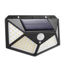 Ver imagem 3 de Luminária P/ Parede Solar Spot Lâmpada c/ 100 Leds Sensor De Presença Área Externa Quintal A Prova D