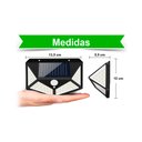 Ver imagem 5 de Luminária P/ Parede Solar Spot Lâmpada c/ 100 Leds Sensor De Presença Área Externa Quintal A Prova D