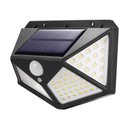 Ver imagem 1 de Luminária P/ Parede Solar Spot Lâmpada c/ 100 Leds Sensor De Presença Área Externa Quintal A Prova D