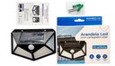 Ver imagem 7 de Luminária P/ Parede Solar Spot Lâmpada c/ 100 Leds Sensor De Presença Área Externa Quintal A Prova D