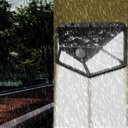 Ver imagem 6 de Luminária P/ Parede Solar Spot Lâmpada c/ 100 Leds Sensor De Presença Área Externa Quintal A Prova D