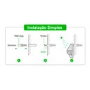 Ver mais imagens de Luminária P/ Parede Solar Spot Lâmpada c/ 100 Leds Sensor De Presença Área Externa Quintal A Prova D