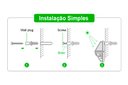 Ver mais imagens de Luminária P/ Parede Solar Spot Lâmpada c/ 100 Leds Sensor De Presença Área Externa Quintal A Prova D