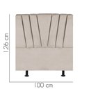 Ver imagem 2 de Cabeceira Estofada Bélgica 100cm Solteiro Para Cama Box Quarto Suede Bege - Gat Magazine