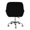 Ver imagem 4 de Poltrona Alice Decorativa Preta Regulagem Altura Rodinhas