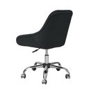 Ver imagem 3 de Poltrona Alice Decorativa Preta Regulagem Altura Rodinhas