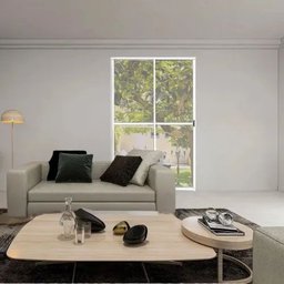 Porta de Alumínio de Correr 2 Folhas com Trinco Lado Esquerdo 210x120cm Branco Allo Esquadrias - 3
