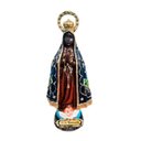 Ver imagem 1 de Imagem de Nossa Senhora Aparecida com Auréola em Resina - 15 Cm