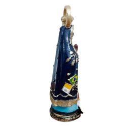 Imagem de Nossa Senhora Aparecida com Auréola em Resina - 15 cm - 2