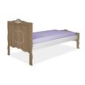 Cama Realeza Wengue / Branco Brilho - 1