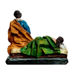 Imagem Deixa a Mãe Descansar Nossa Senhora Maria Descansando em Resina - 18 cm - 2