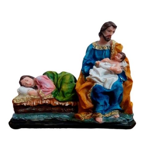 Imagem Deixa a Mãe Descansar Nossa Senhora Maria Descansando em Resina - 18 Cm