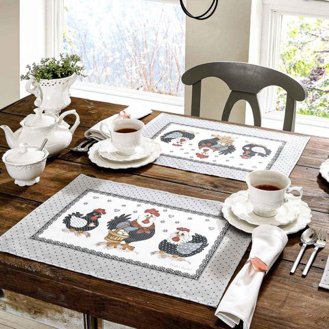 Jogo Americano 4 Peças Clean Dohler Renova Lia D Galinhas