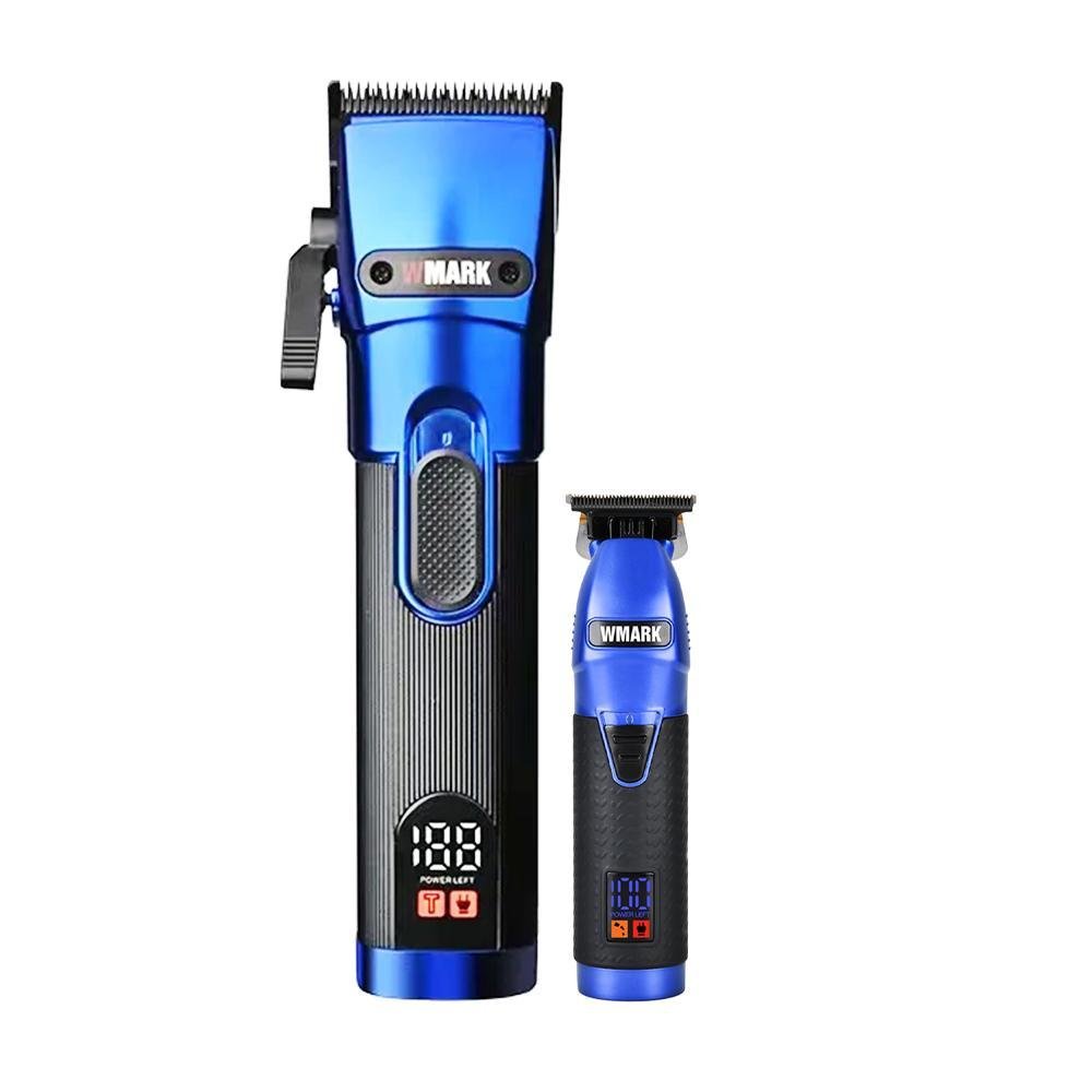 Máquina de Corte de Cabelo Profissional Wmark Ng121 - Lâmina de Cerâmica, Bateria 2000mah, 6 - 2