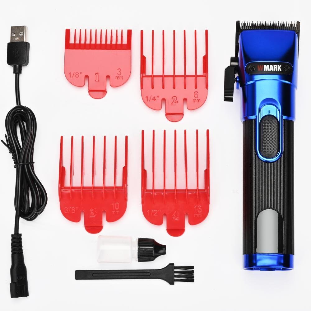 Máquina de Corte de Cabelo Profissional Wmark Ng121 - Lâmina de Cerâmica, Bateria 2000mah, 6 - 10